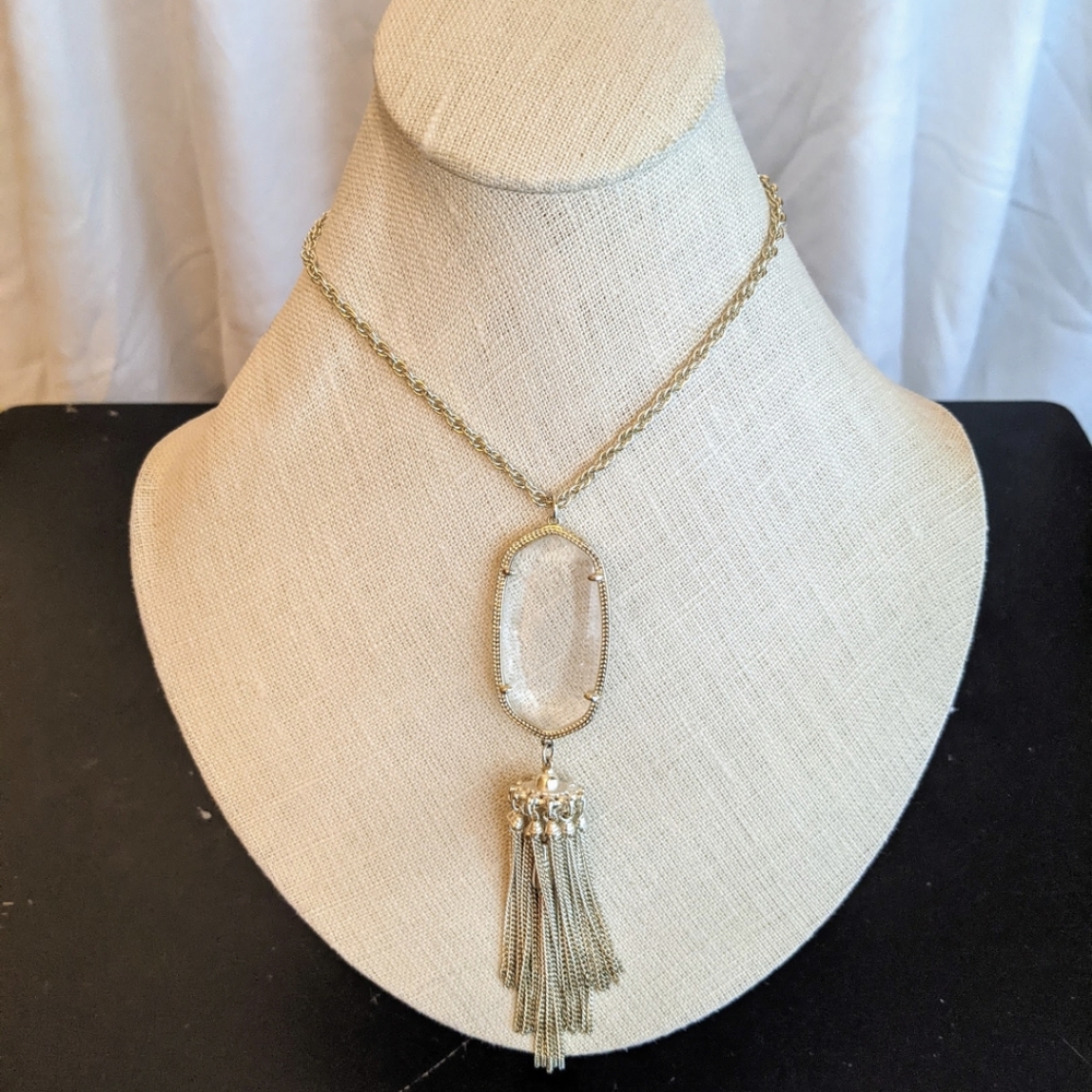 Kendra Scott Clear Crackle Rayne Gem